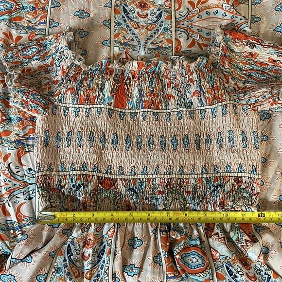 Women’s Boho Small Off-Shoulder Dress - Picture 14 of 16